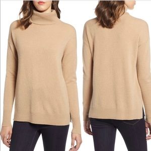 ⭐️NWT⭐️ Halogen Cashmere Turtleneck Sweater Size XS